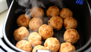 Frysta köttbullar i airfryer – tid och temperatur